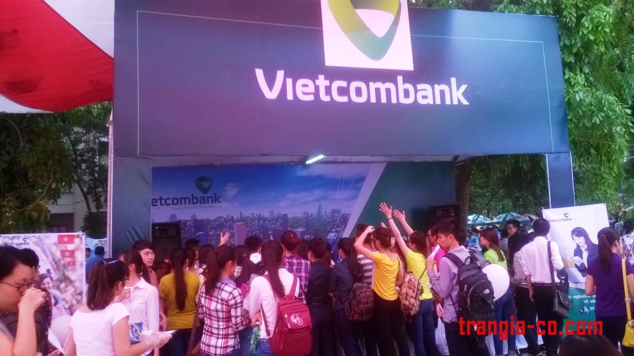 Vietcombank - Gian hàng được đầu tư nhất hội chợ